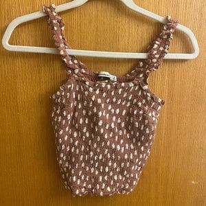 Smocked Cropped Tank